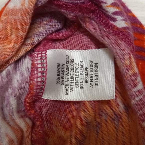 Gnw Pink Stripe Wrap Around Blouse Small - Picture 5 of 5